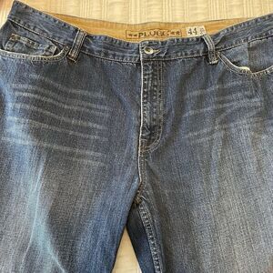 PLUGG Mens Jeans 44x32 Dark Wash Straight Fit Denim Pants Casual‎ Comfort
